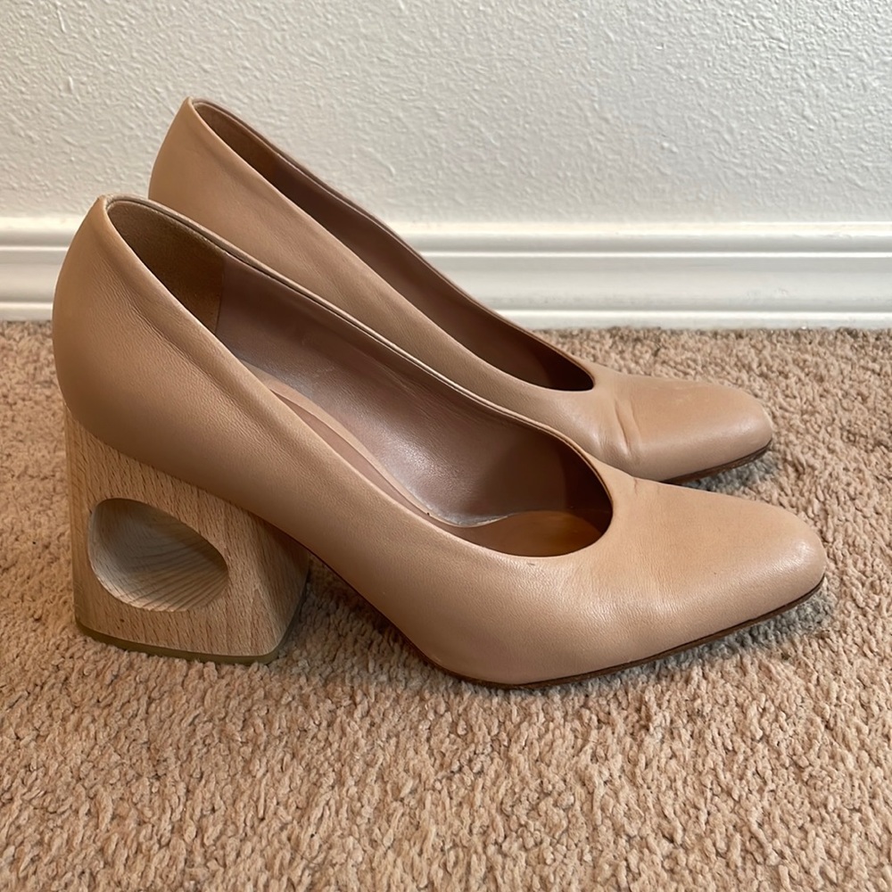 Marnie architectural wood heels size 38.5